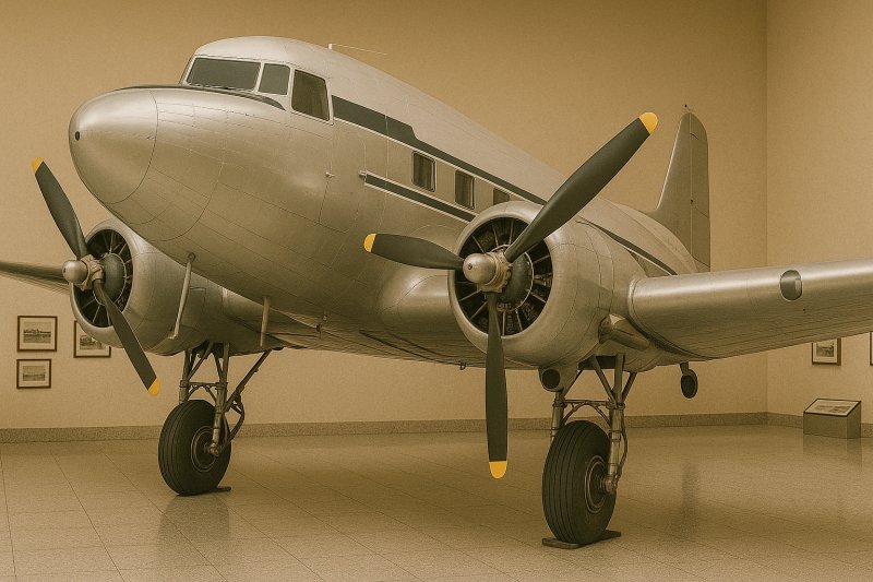 Aeronave histórica no museu